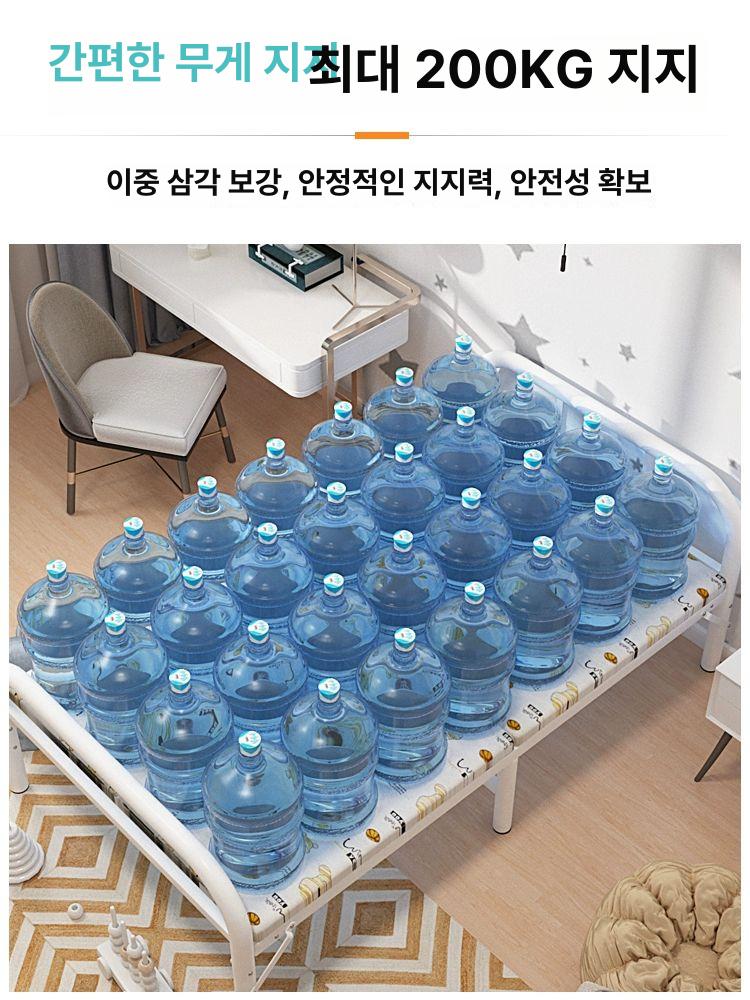 접이식 평상 시트 피크닉 조립식 테라스 휴식 보강형 클래식블랙 80CM - 상세 이미지 3
