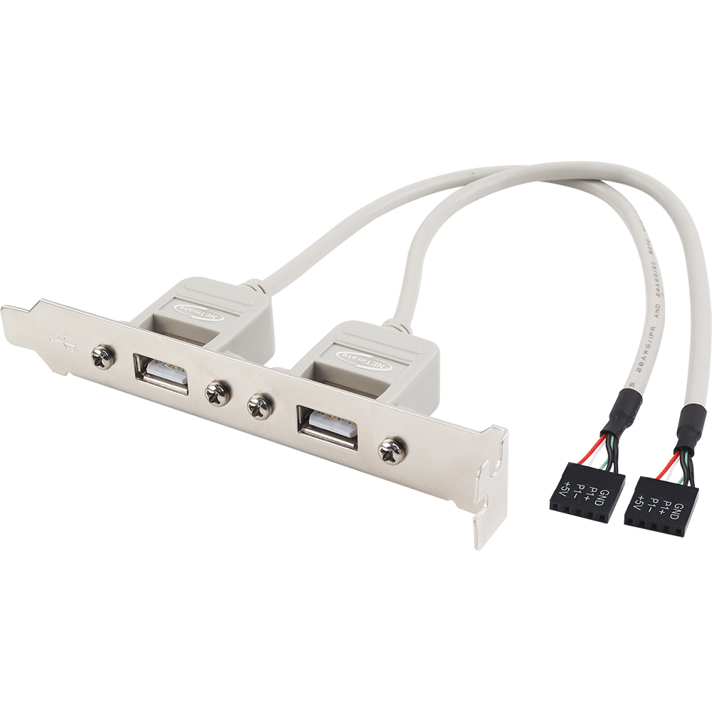 강원전자 넷메이트 USB2.0 2포트 케이블 브라켓 NMB-U202 - 상세 이미지 2