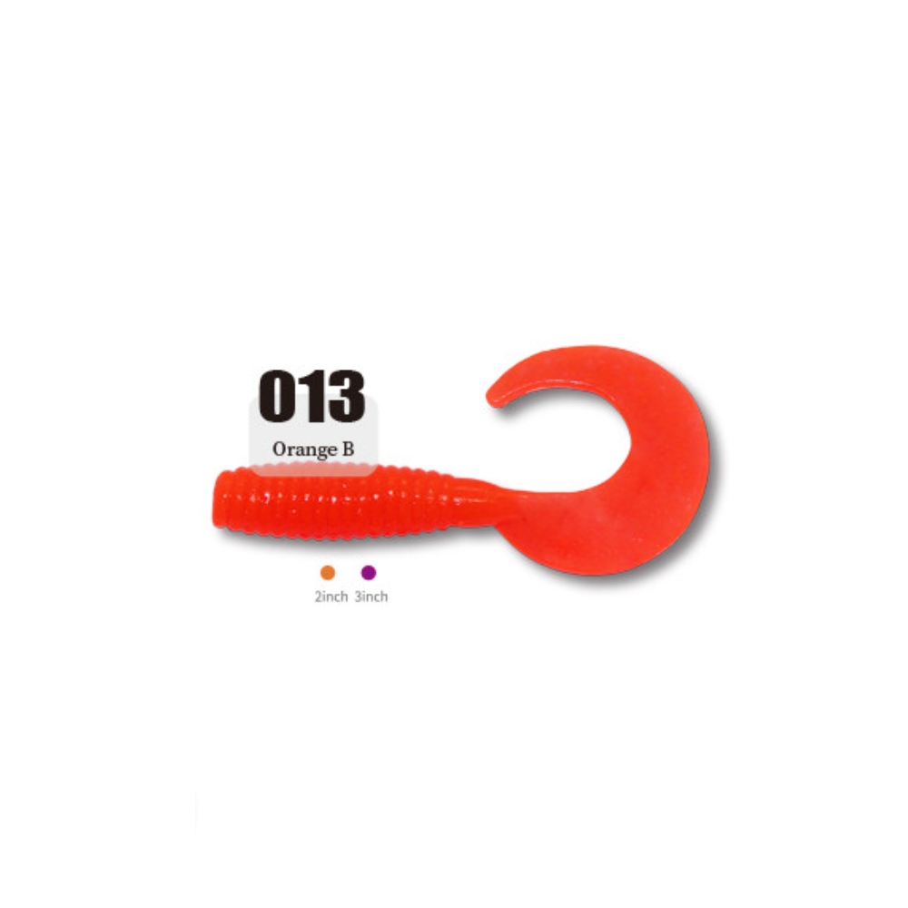 캣츠크로우 씨그럽 우럭웜 광어캐스팅 배스웜 013 오렌지 B, 7.6cm(3인치) - 상세 이미지 2