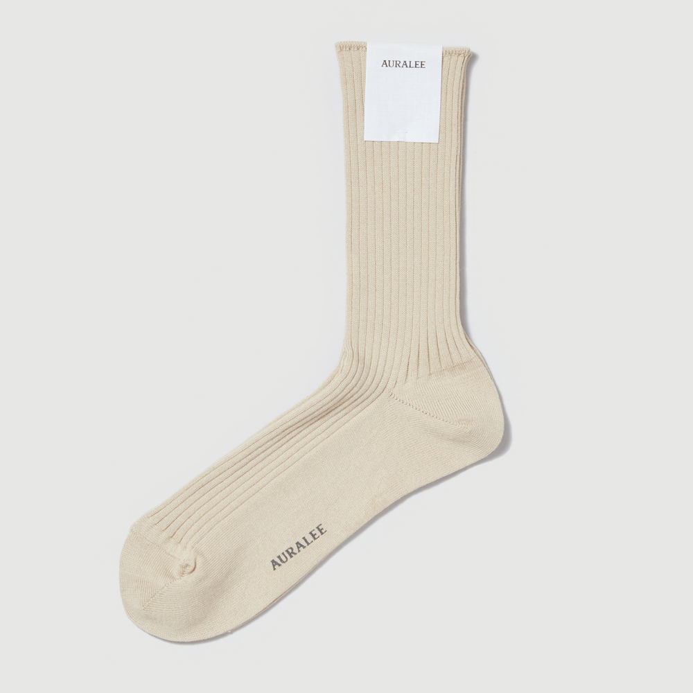 오라리 우먼즈 양말 GIZA HIGH GAUGE SOCKS - 상세 이미지 3