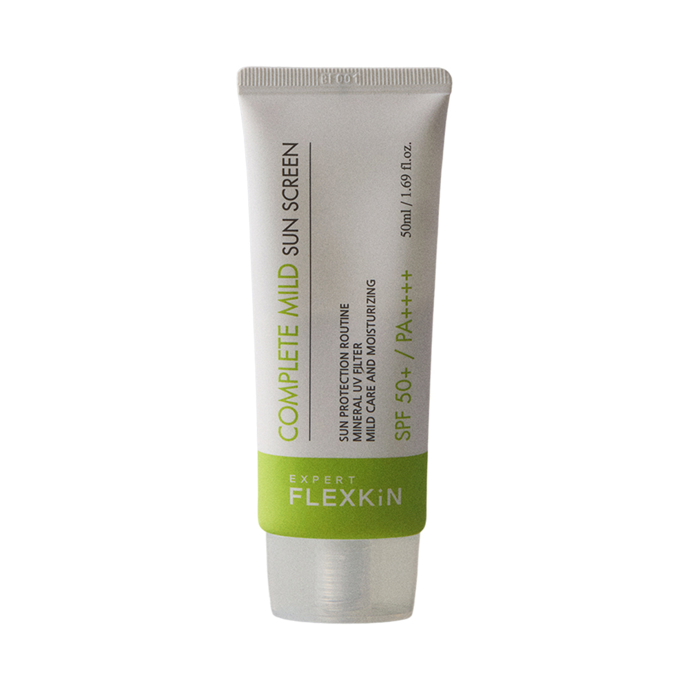 플렉스킨 엑스퍼트 컴플릿 마일드 썬스크린 50ml 발림성 좋은 무기자차 선크림 - 메인 이미지