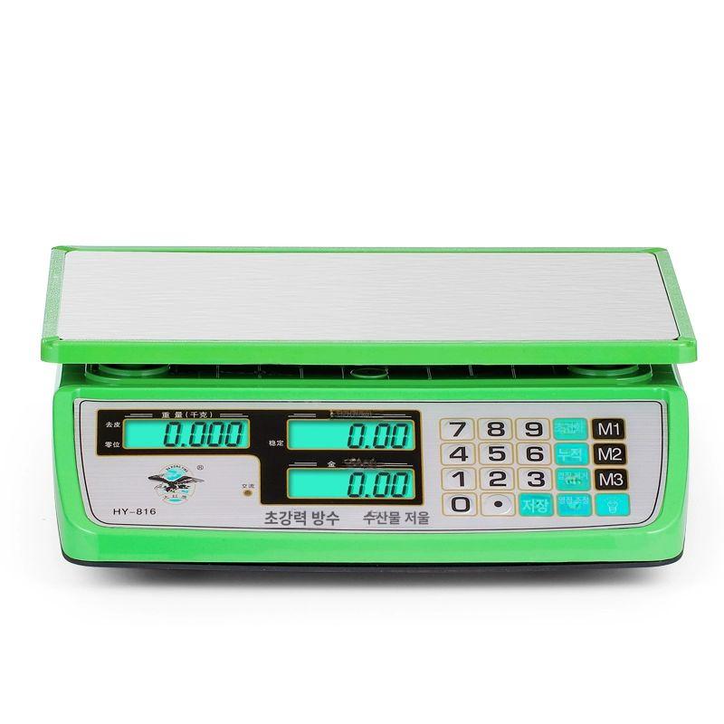 전자저울 상업용 방수 수하물 무게측정 해산물 30KG 방수 전자 저울 A - 상품 이미지