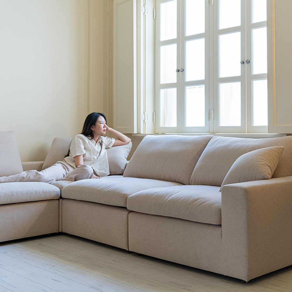 [프리덴소파] 리베라 아쿠아클린 패브릭 코너 소파 5인 소파