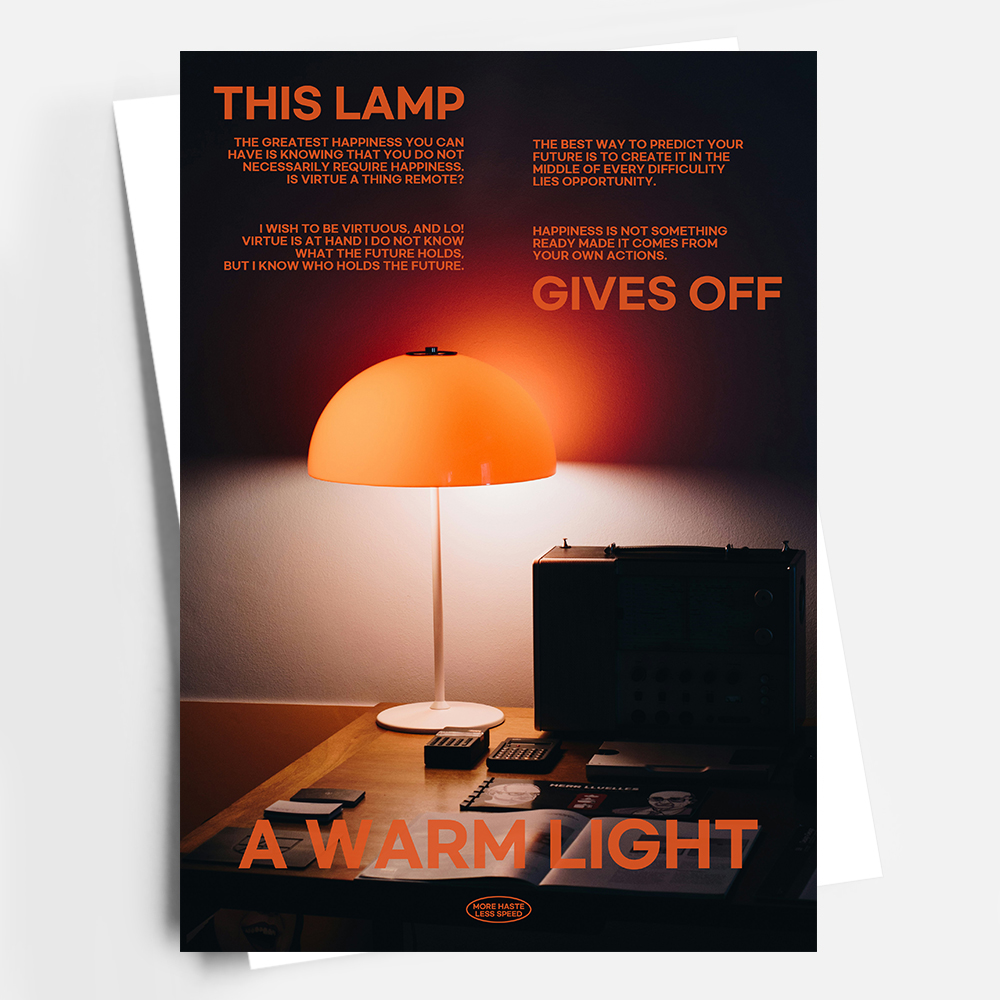 아트포스터 미드센츄리 포스터 액자 사진 Lamp E A4 - 상세 이미지 4