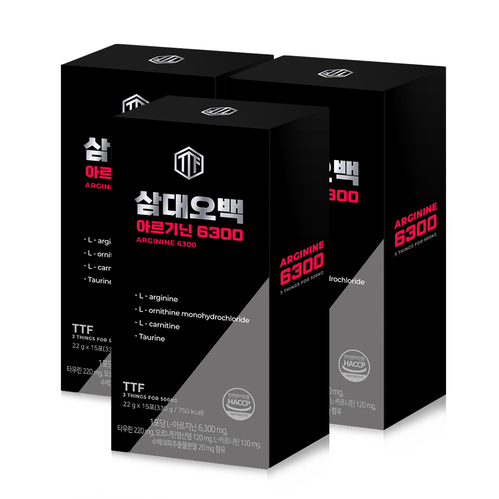 [2+1] 삼대오백 아르기닌 6300 15포, 3개