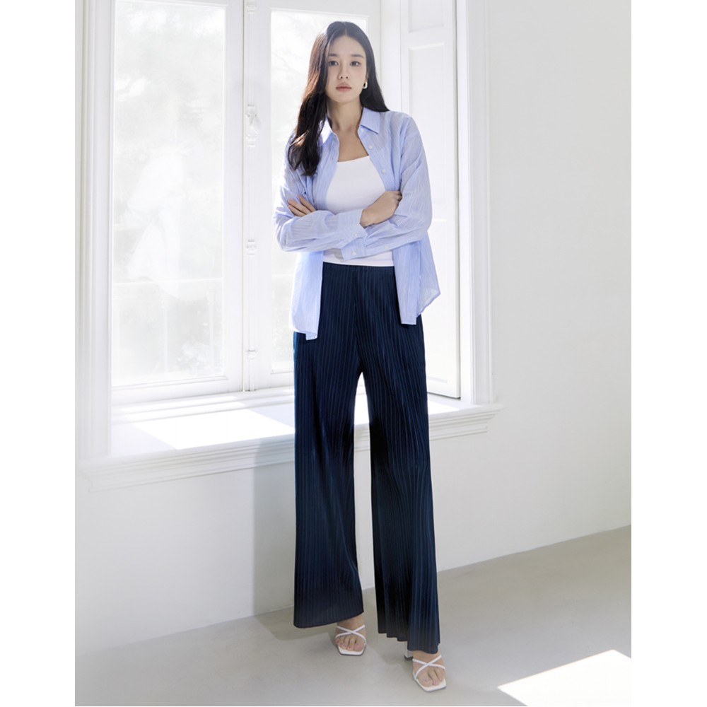 요이츠 플리츠 플루이드 팬츠