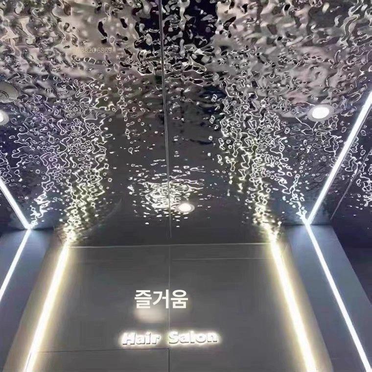 골드 스텐 웨이브 테이블아트 스테인레스 실버 미러 소 - 상세 이미지 4