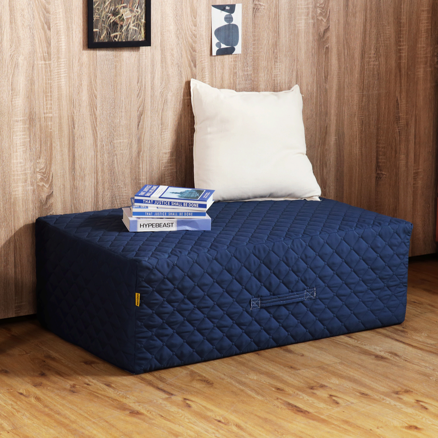 나코자요 허리에좋은 바닥매트 단단한 폴딩 3단 접이식매트리스 아기숙면패드 수면토퍼 MS