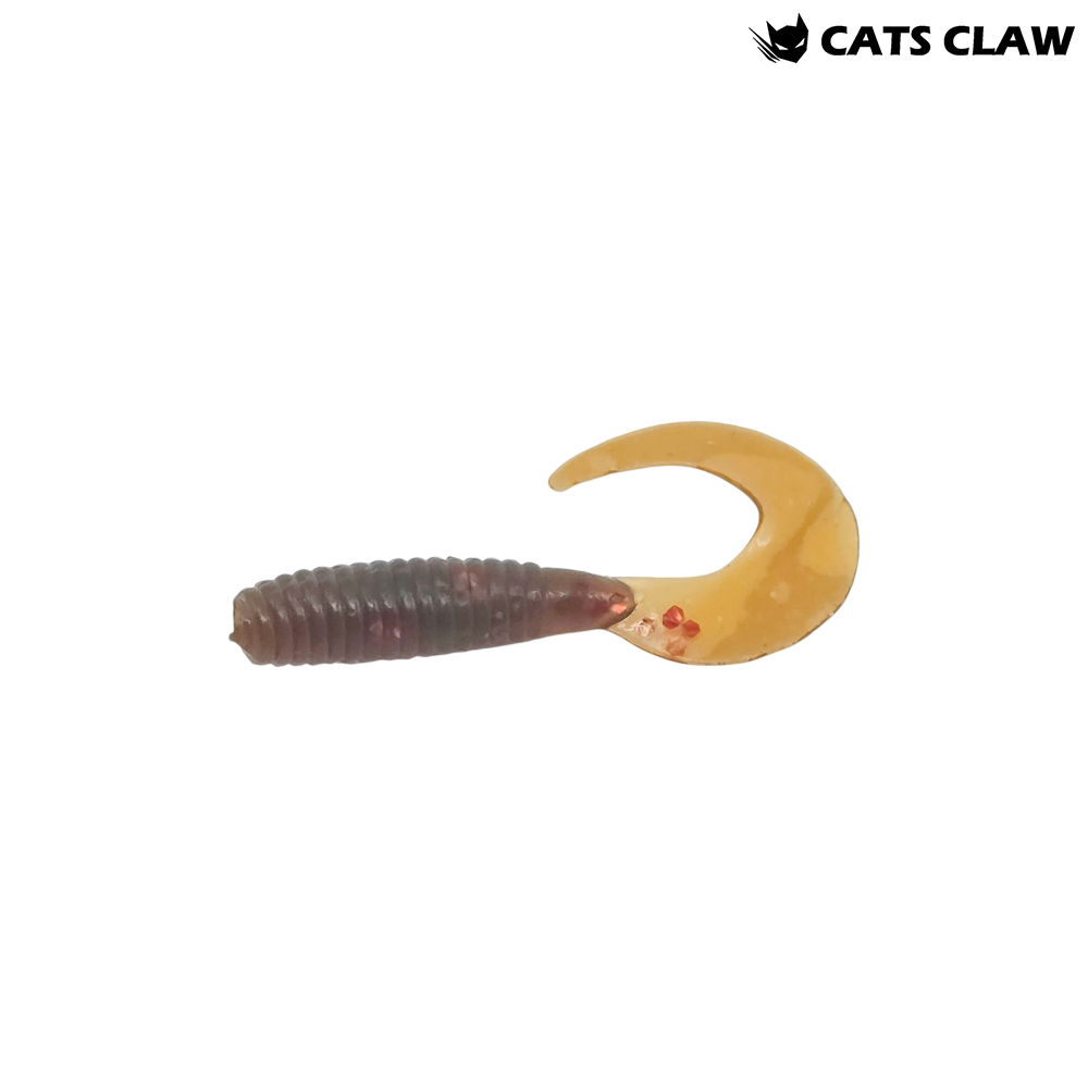 캣츠크로우 씨그럽 우럭웜 광어캐스팅 배스웜 008 모터오일, 5cm(2인치) - 메인 이미지