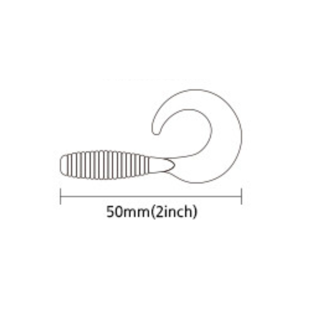 캣츠크로우 씨그럽 우럭웜 광어캐스팅 배스웜 005 레드 실버, 5cm(2인치) - 상세 이미지 4