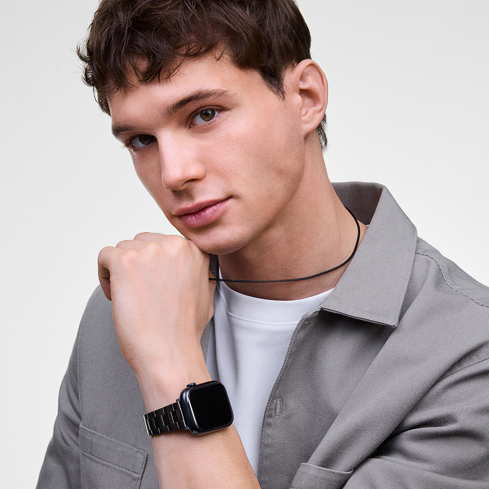 다니엘 웰링턴 SMARTWATCH ICONIC LINK 애플워치 블랙 메탈밴드 - 상세 이미지 2