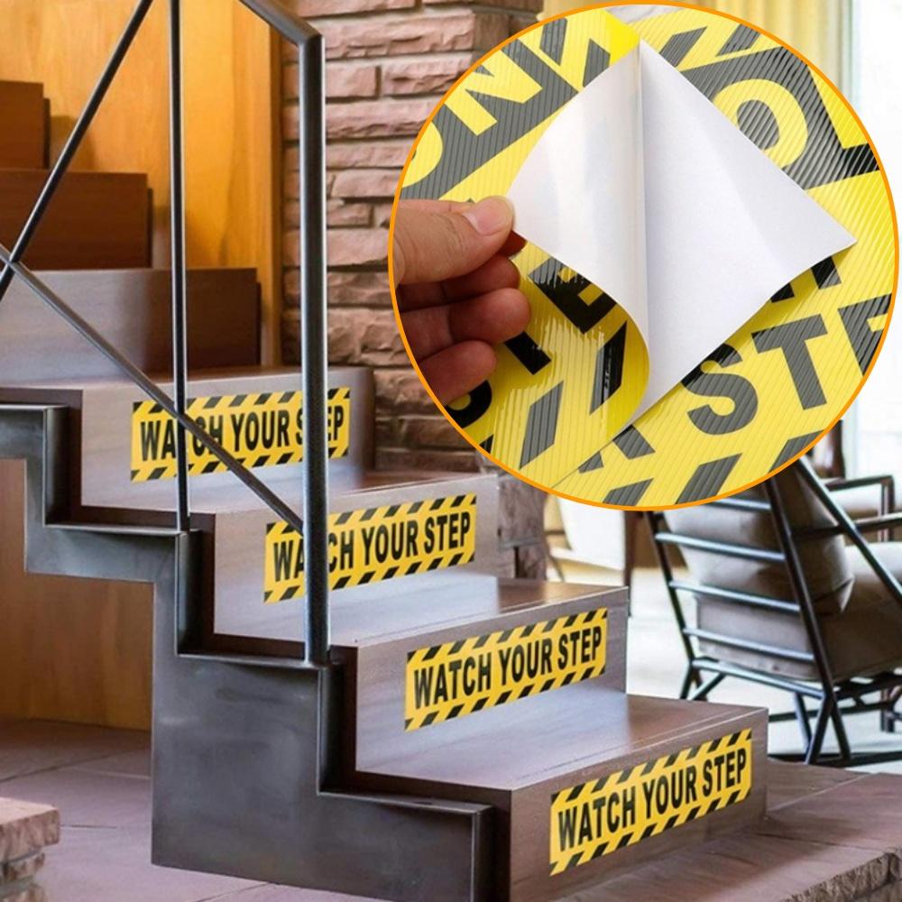 바닥 계단 조심 CAUTION WATCH YOUR STEP 안내 스티커 경고 - 상품 이미지