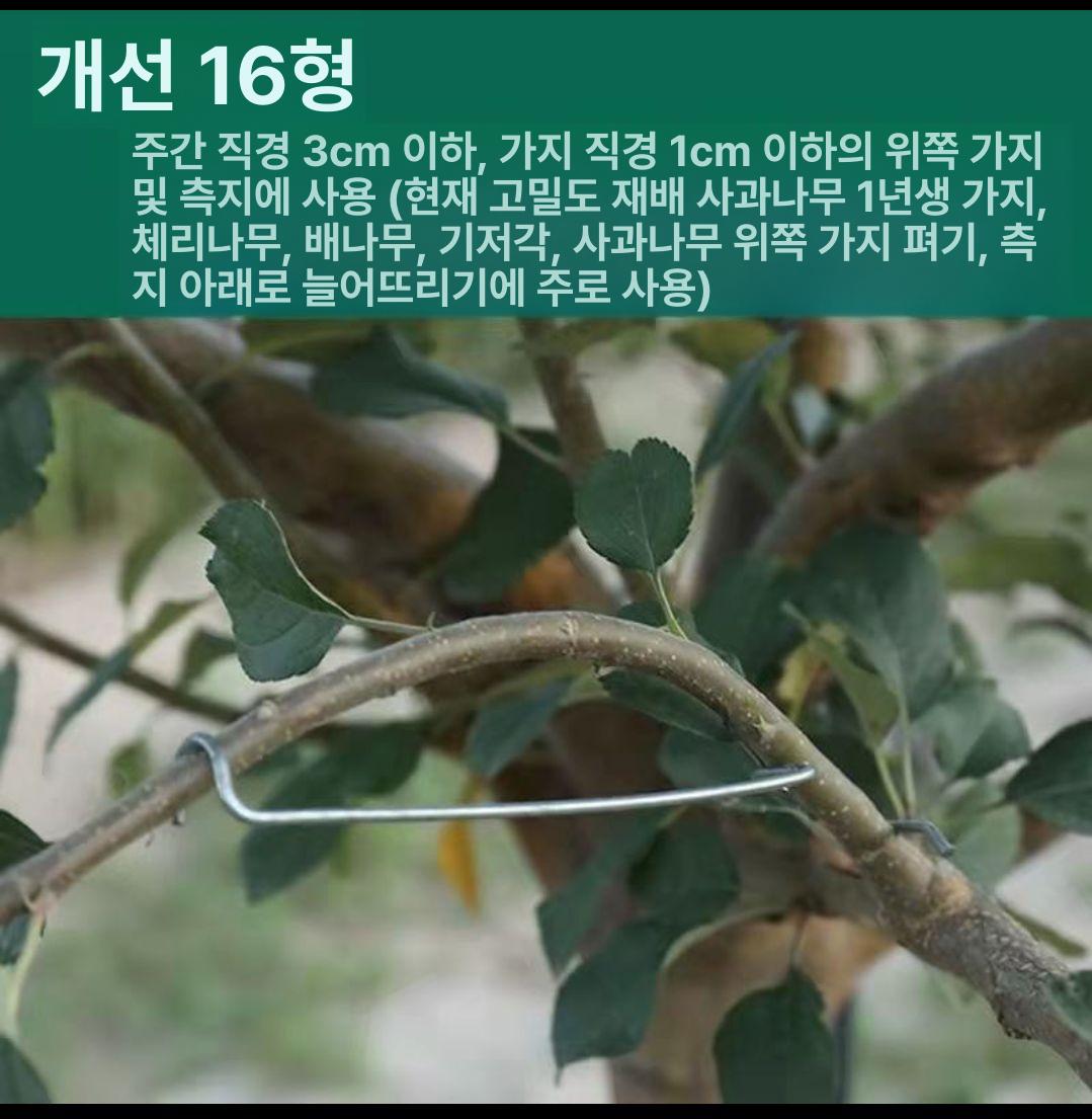 가지유인기 과수자재 과수원 나무가지 고정 와이어 개선형 26T 커버형 100개 - 상세 이미지 4