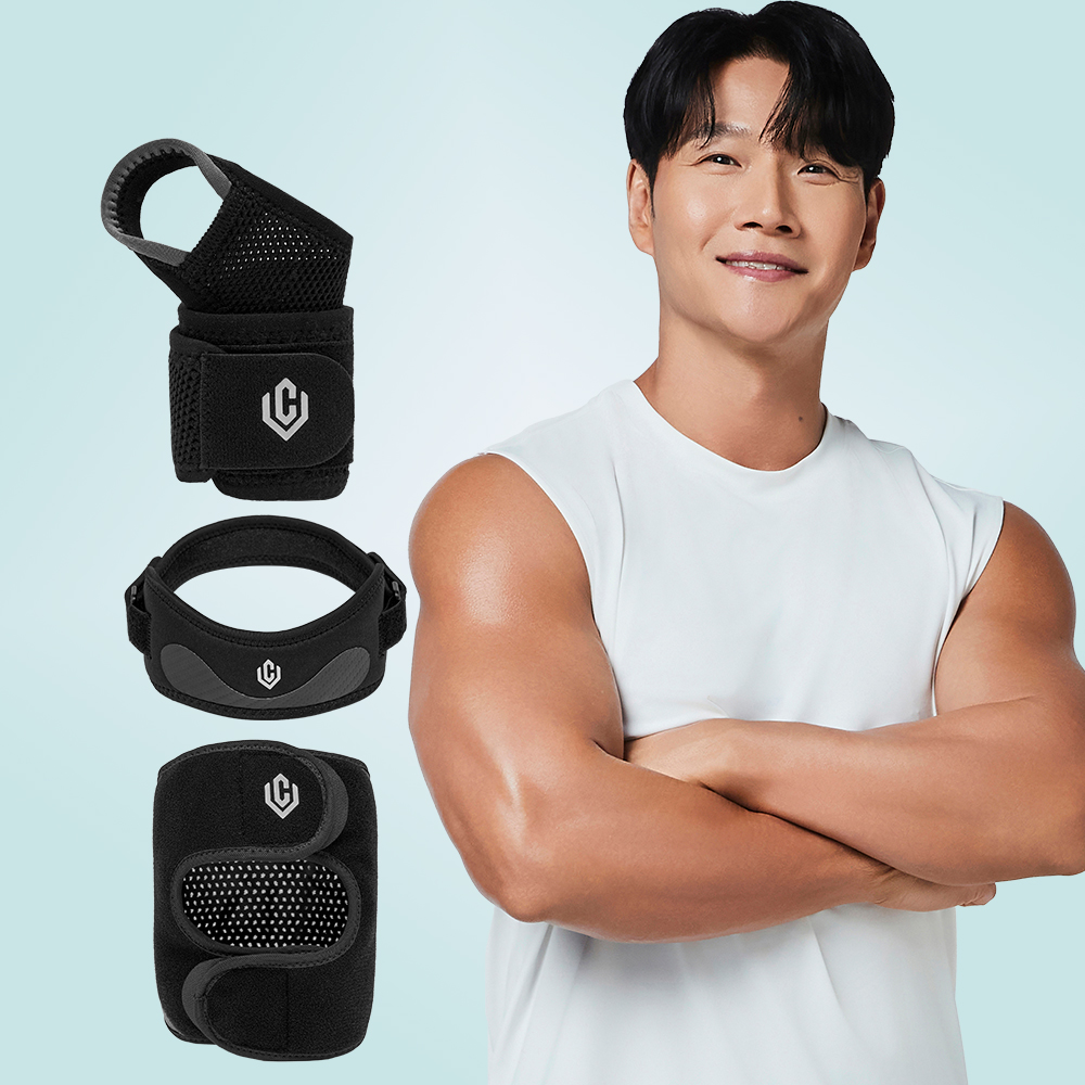 [셀버린 보호대] 무릎보호대 손목보호대 러닝 마라톤 등산 크로스핏 헬스 골프 배드민턴 스쿼시 - 상품 이미지