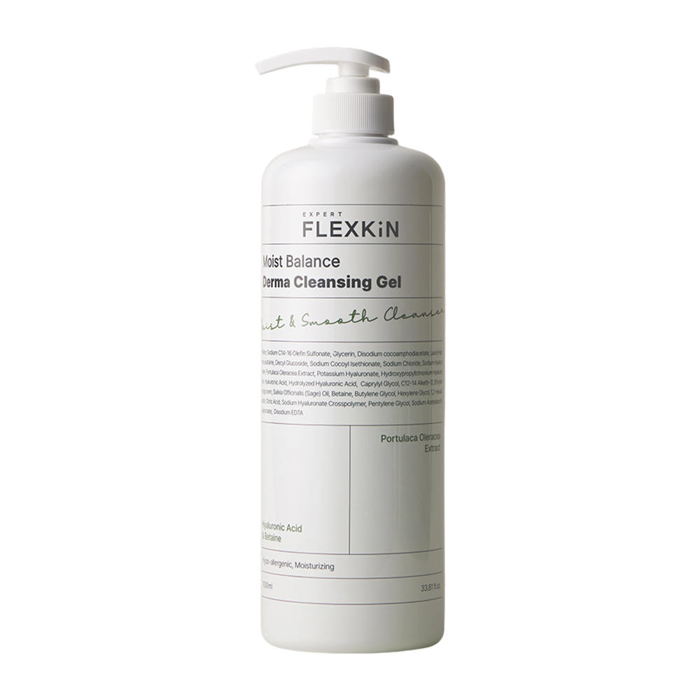 플렉스킨 모이스트 밸런스 더마 클렌징 겔 약산성 저자극 클렌저 1,000ml - 메인 이미지