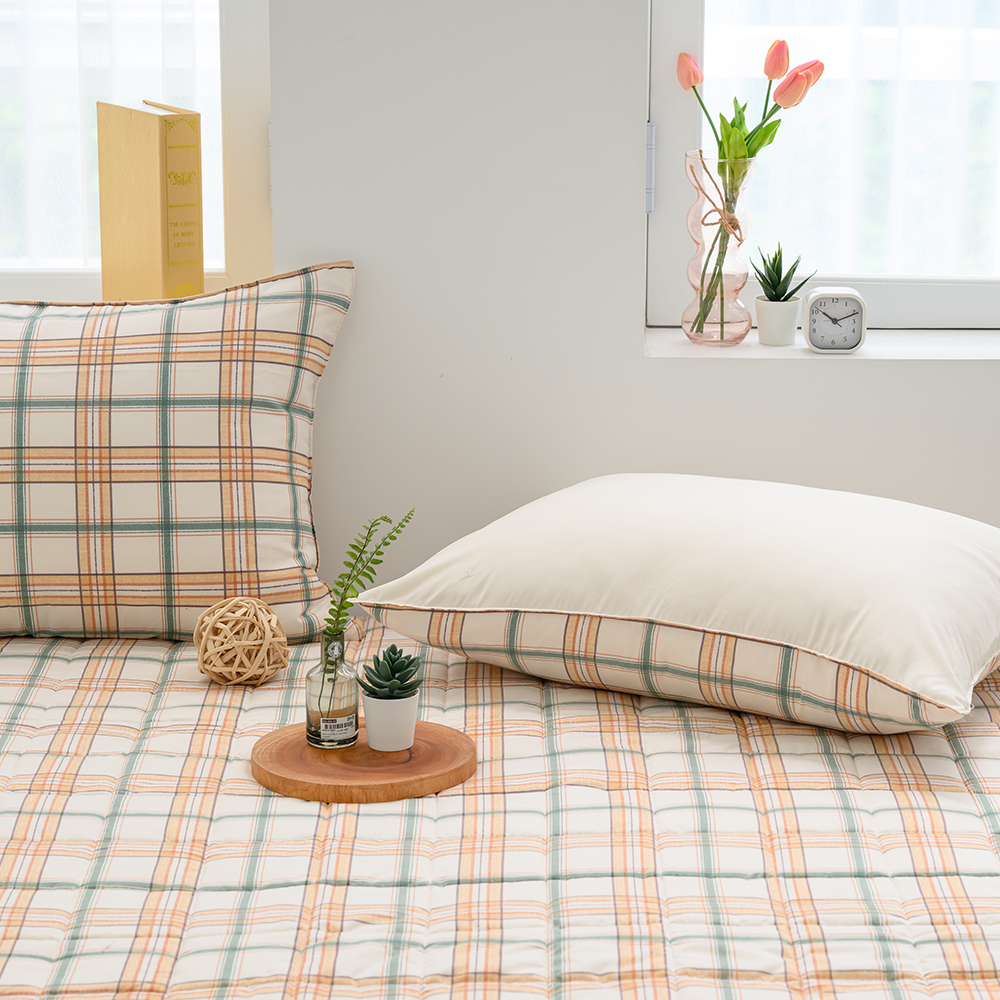 면 카페트 거실 패드 국산 누빔 바닥 매트 마드라스 체크 200x150