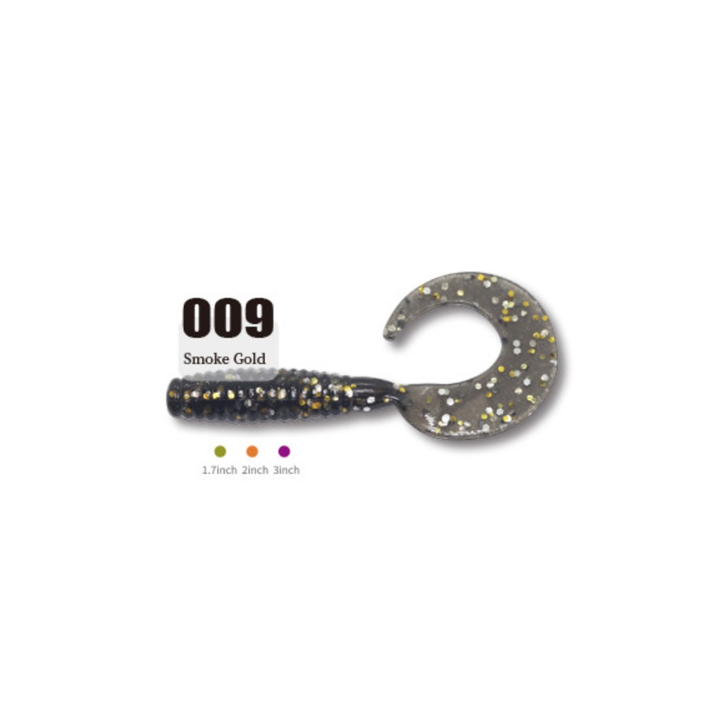 캣츠크로우 씨그럽 우럭웜 광어캐스팅 배스웜 009 스모크 골드, 7.6cm(3인치) - 상세 이미지 2
