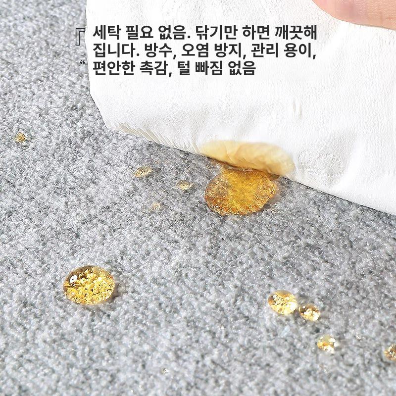 거실대형패드 카페트 바닥 방음 특대형 대형패드 북유럽 사계절 옵션 1 80x120cm 버전 방수 미끄럼 - 상세 이미지 5