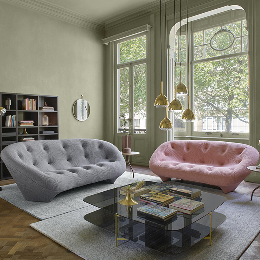 쁠룸 소파 패브릭 모듈 카페 라운지 리네로제 소파 170cm