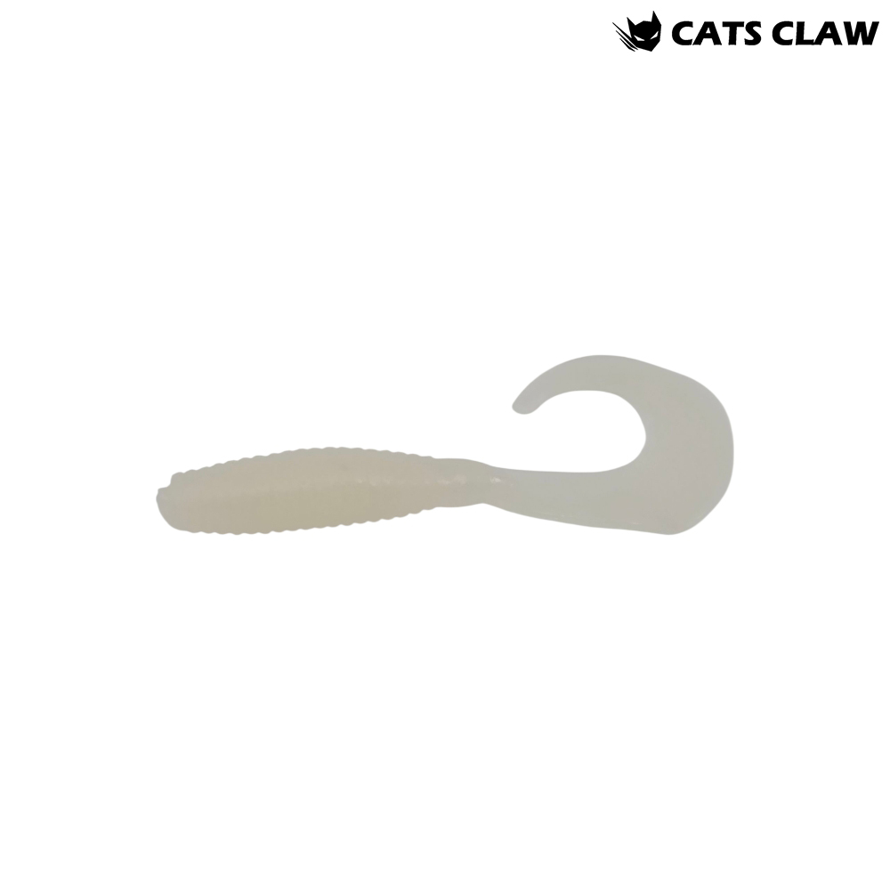 캣츠크로우 씨그럽 우럭웜 광어캐스팅 배스웜 002 글로우, 7.6cm(3인치) - 메인 이미지