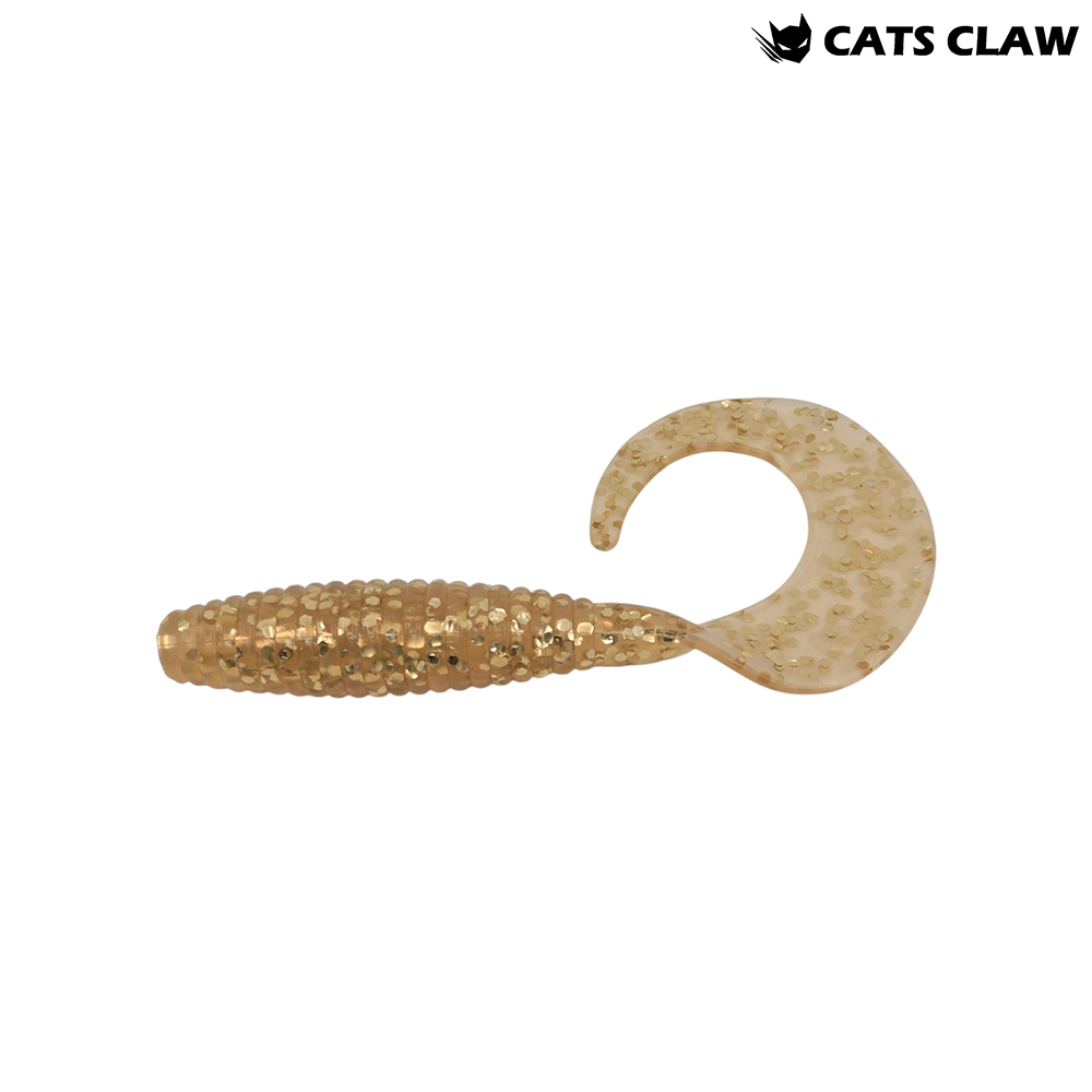 캣츠크로우 씨그럽 우럭웜 광어캐스팅 배스웜 003 골드, 10cm(4인치) - 메인 이미지