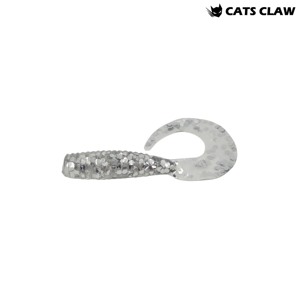 캣츠크로우 씨그럽 우럭웜 광어캐스팅 배스웜 004 실버, 5cm(2인치) - 메인 이미지