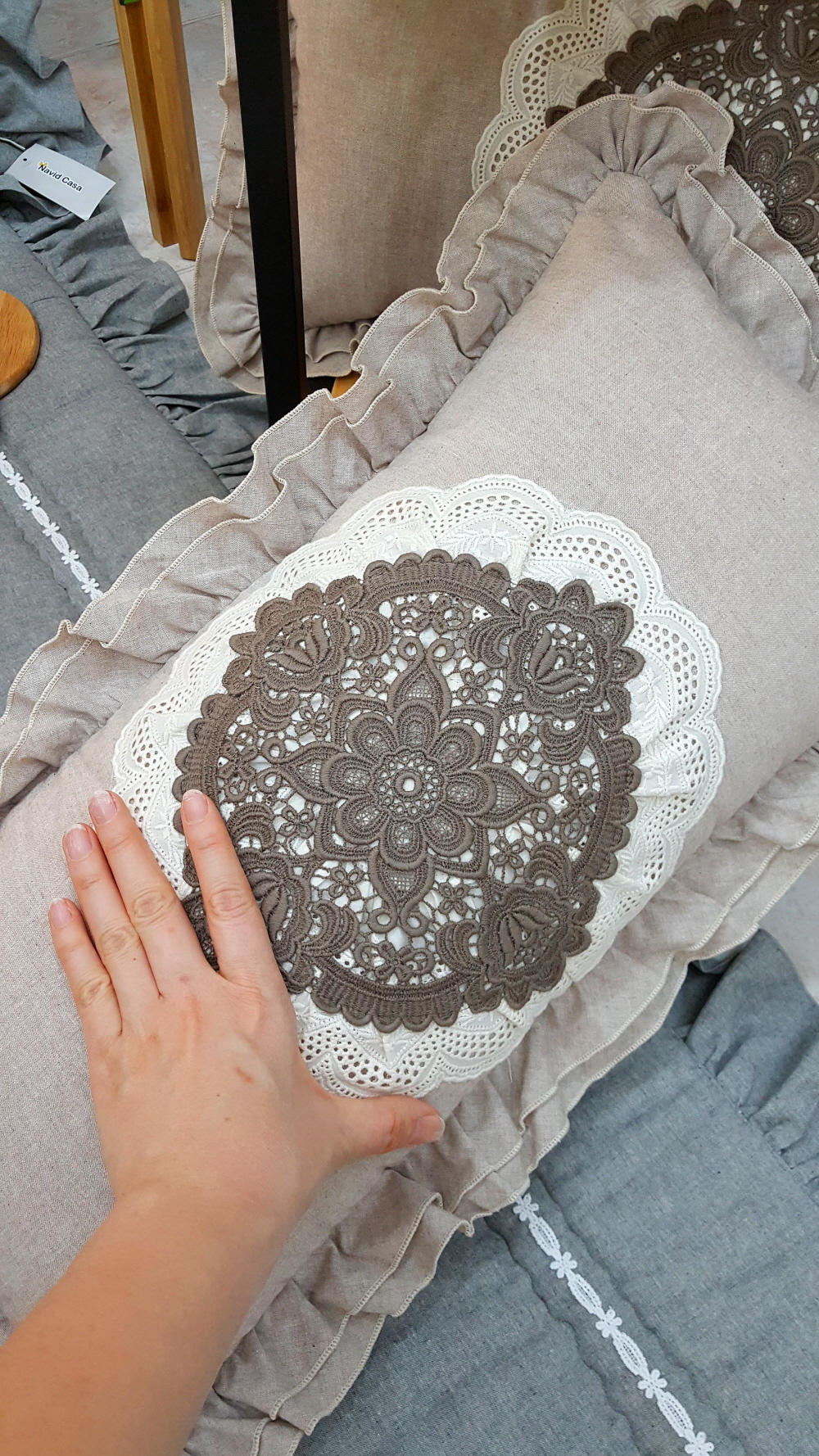 순면 프릴 쇼파패드 3인용 4인용 돌쇼파 매트 맞춤