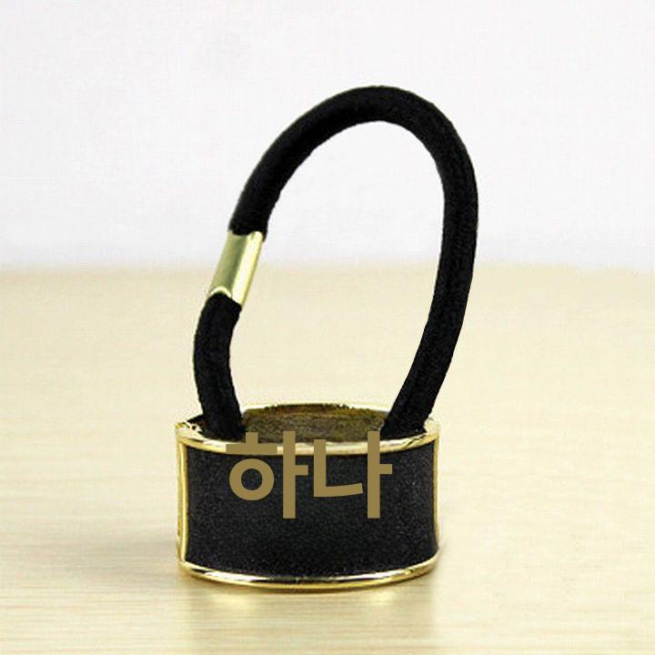헤어 링 머리묶는도구 예쁜 머리 악세사리 손질 머리따기 보블루 금속 무광 - 상세 이미지 2