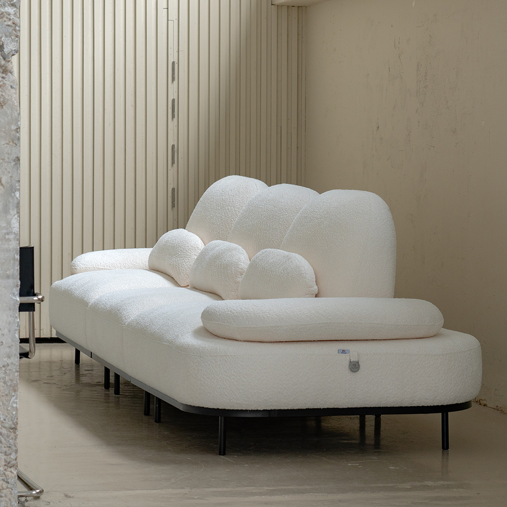 [프리덴소파] 엘리스 패브릭 소파 4인용 신혼가구 4인 스윙기능