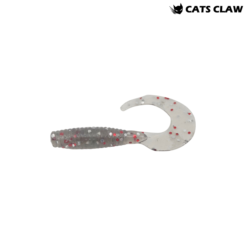 캣츠크로우 씨그럽 우럭웜 광어캐스팅 배스웜 011 스모크 믹스, 7.6cm(3인치) - 메인 이미지