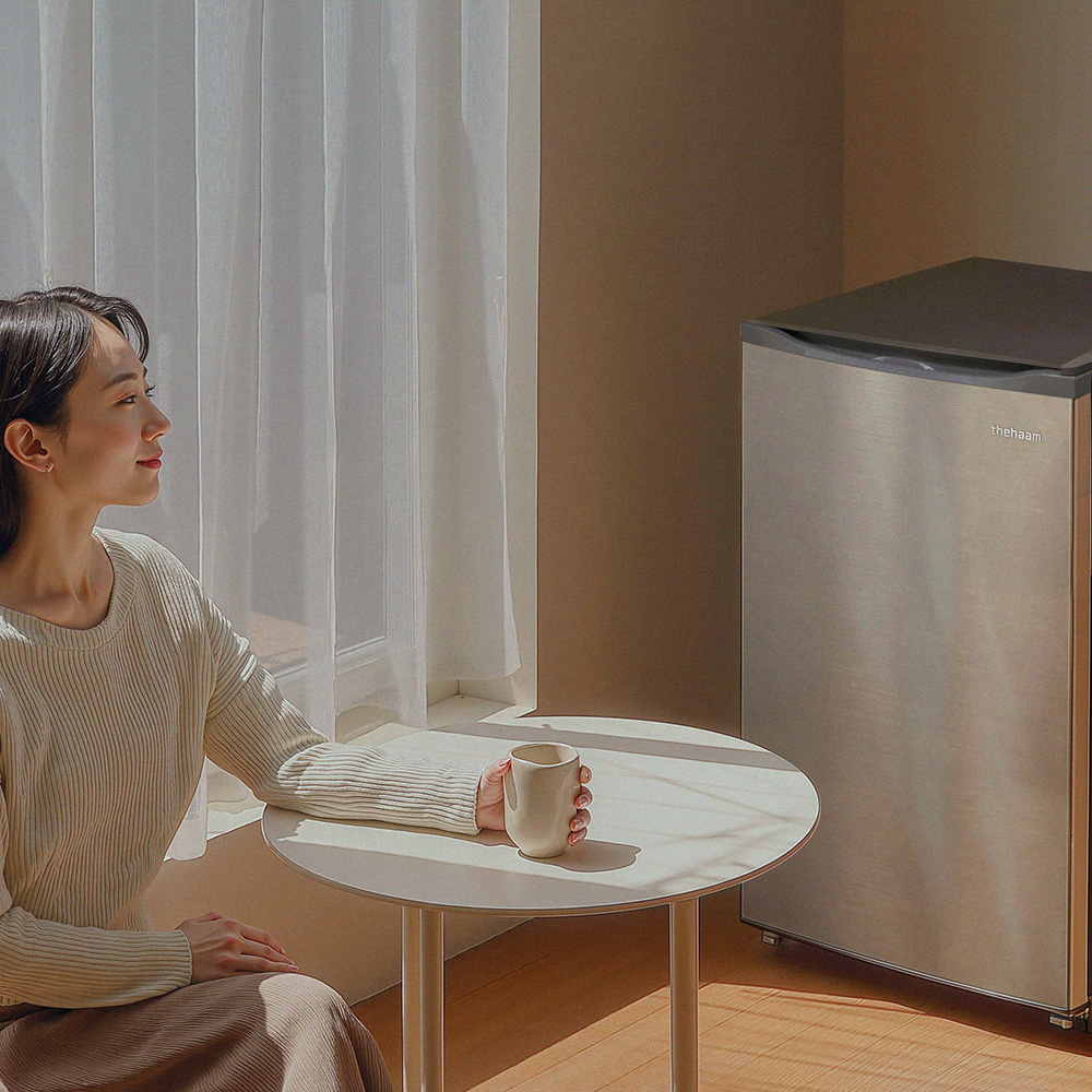 소형 미니 냉장고 1도어 원룸 일반 사무실 냉장고 더함 CHIQ 왼쪽(좌), 92L 실버