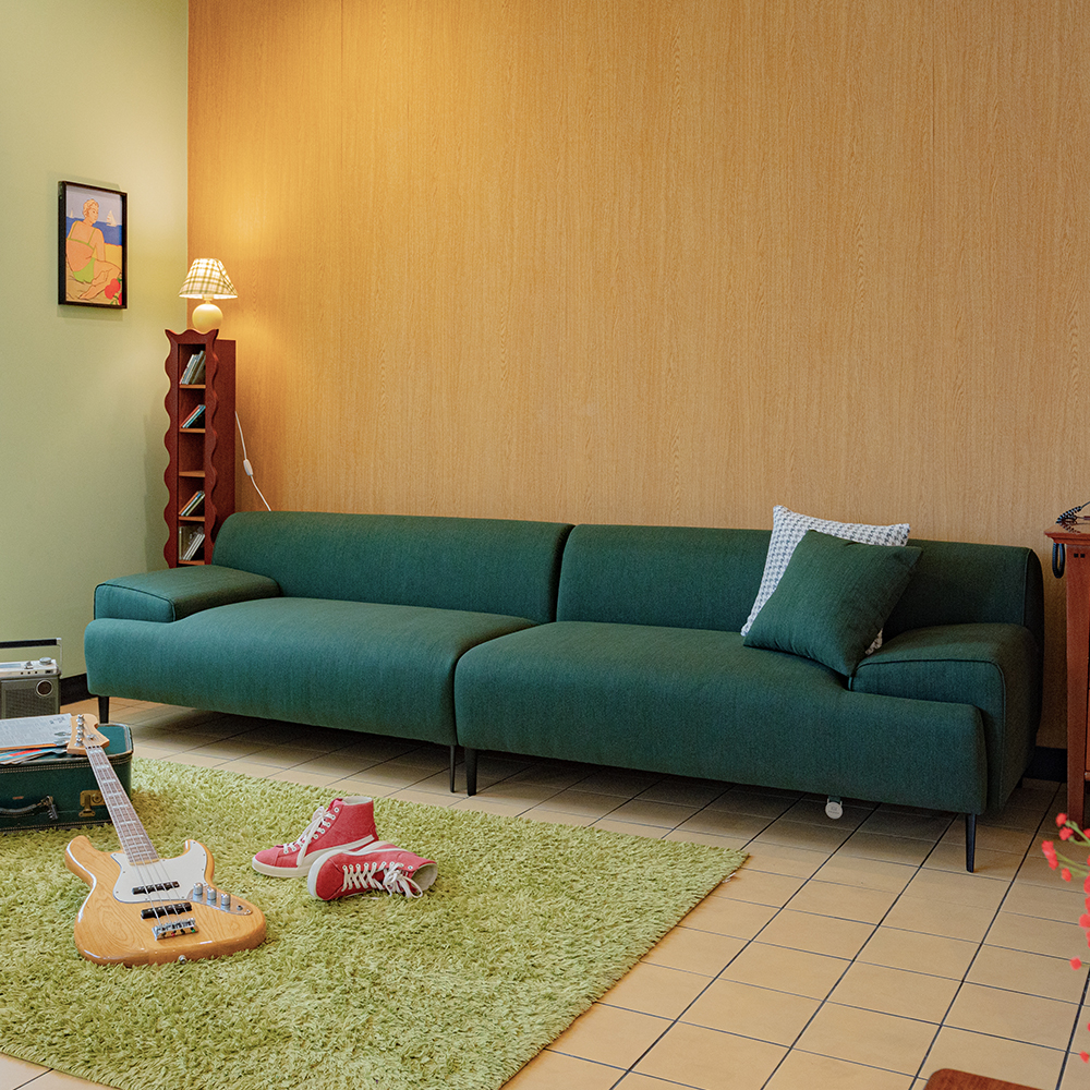 [프리덴소파] 돌체 패브릭 소파 4인용 신혼가구 4인 스윙기능