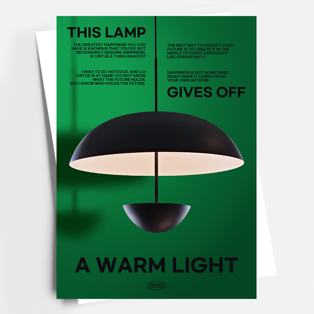 아트포스터 미드센츄리 포스터 액자 사진 Lamp C A4 - 상세 이미지 4