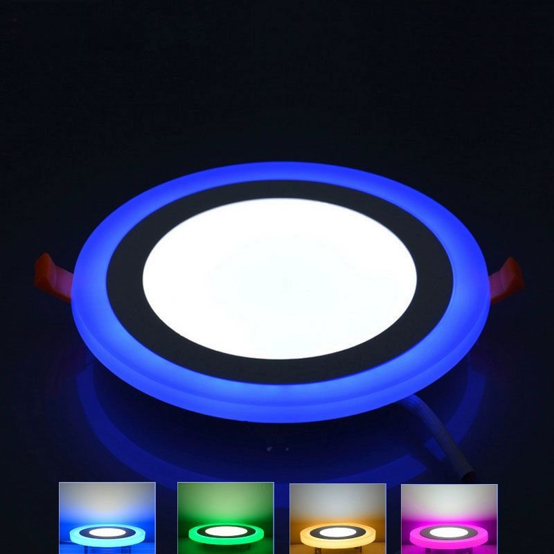 led 4인치 투톤 천장 매입등 식물 10w 다운라이트 중백 측단채 분단변광 - 상품 이미지