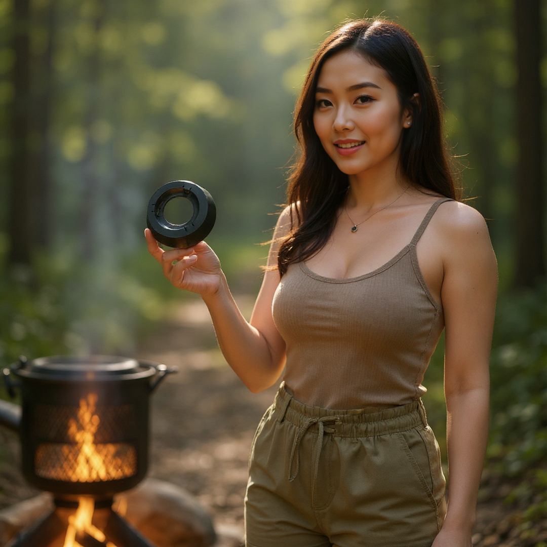 요리 가스 토치 캠핑용 휴대용 액화방지 원터치 자동소화 나이트호크 호보켄