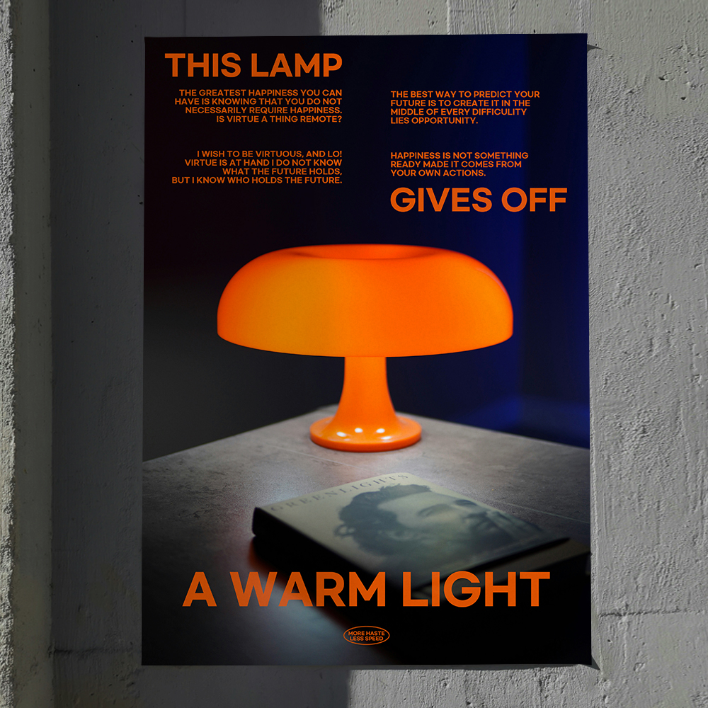 아트포스터 미드센츄리 포스터 액자 사진 Lamp I A4 - 상세 이미지 5