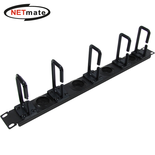 강원전자 넷메이트 허브랙/서버랙 케이블 매니지먼트 판넬(1U/블랙) CYCM-1U5N