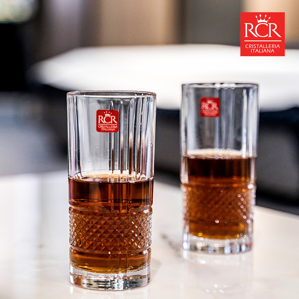 RCR 크리스탈 위스키잔 고급 술잔 선물세트 6P 370ml, 6개, 브릴란테 하이볼잔