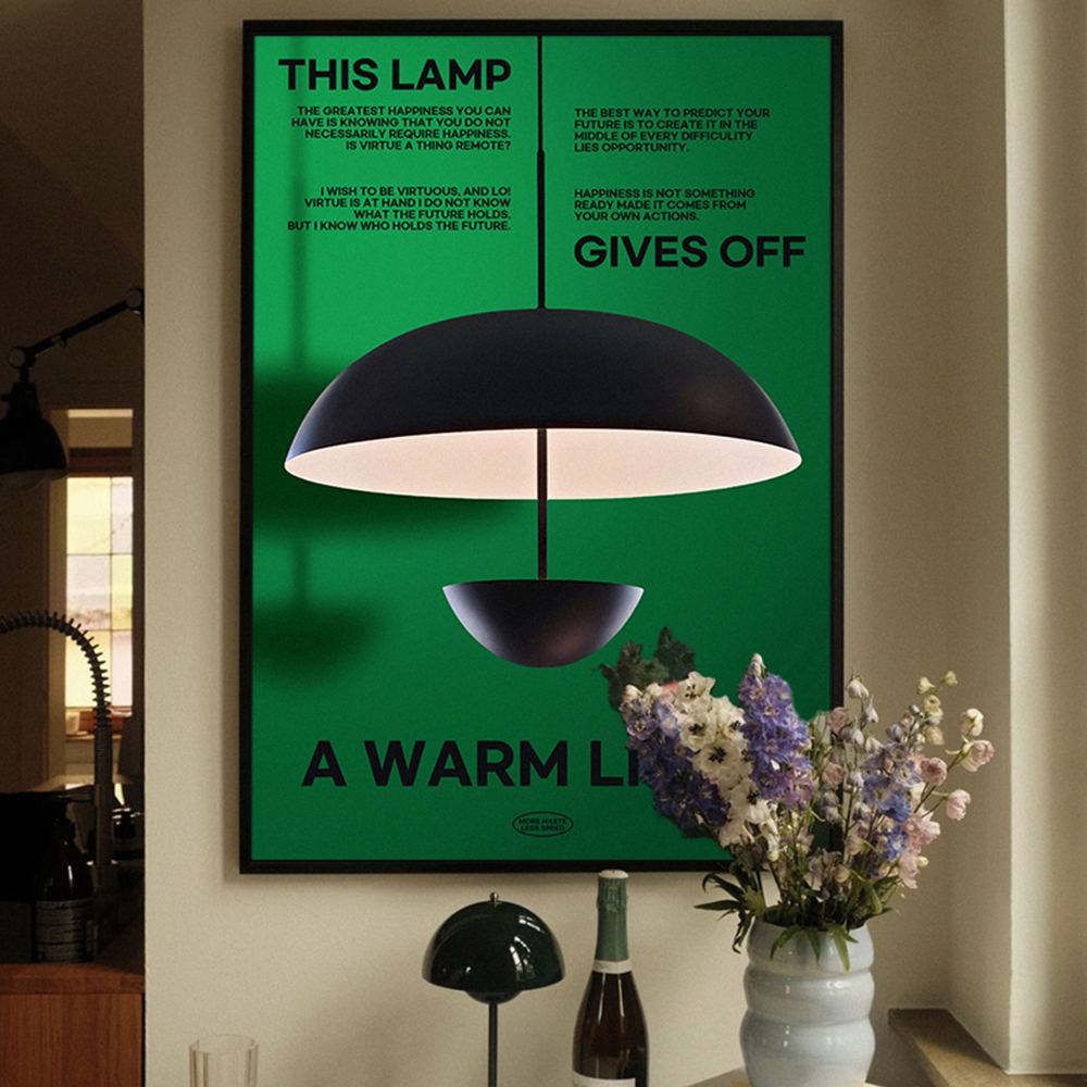아트포스터 미드센츄리 포스터 액자 사진 Lamp C A4 - 상세 이미지 2