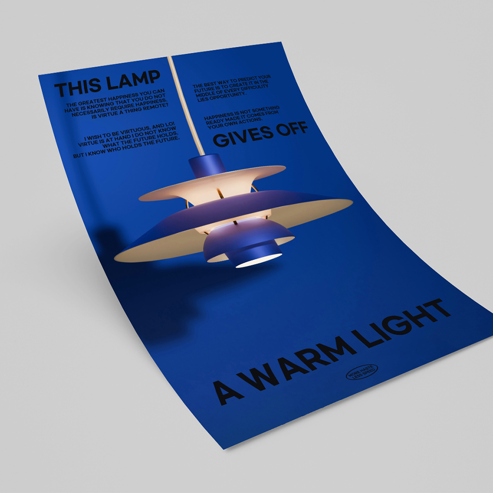 아트포스터 미드센츄리 포스터 액자 사진 Lamp B A4 - 상세 이미지 3