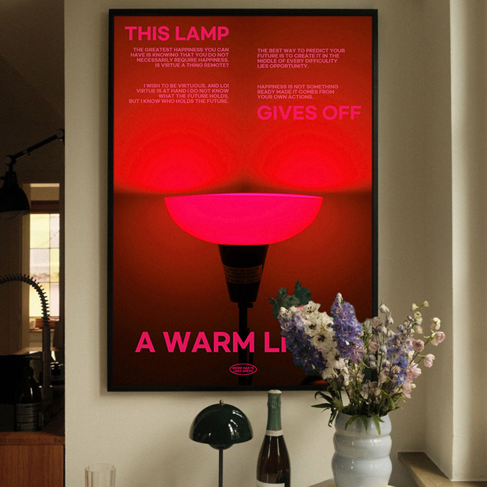 아트포스터 미드센츄리 포스터 액자 사진 Lamp H A4 - 상세 이미지 2