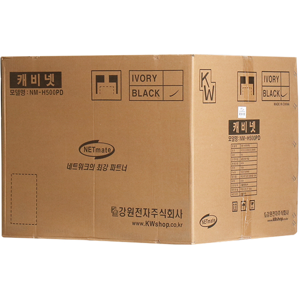 강원전자 넷메이트 타공문 허브랙(블랙) NM-H500PD(BLACK) - 상세 이미지 3