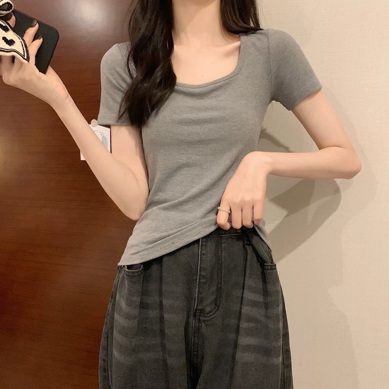 라인댄스복 댄스복 티셔츠 여성 반팔 댄스상의 블랙 프리미엄재고 S - 상세 이미지 3