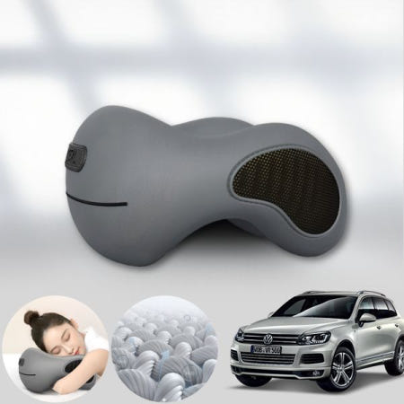 자체제작 폭스바겐 투아렉 2세대 4.2TDI (CKD) 모템 멀티 목쿠션 메모리폼 낮잠베개 차량용 사무실 휴대용 거북목 목베개 그레이 1개