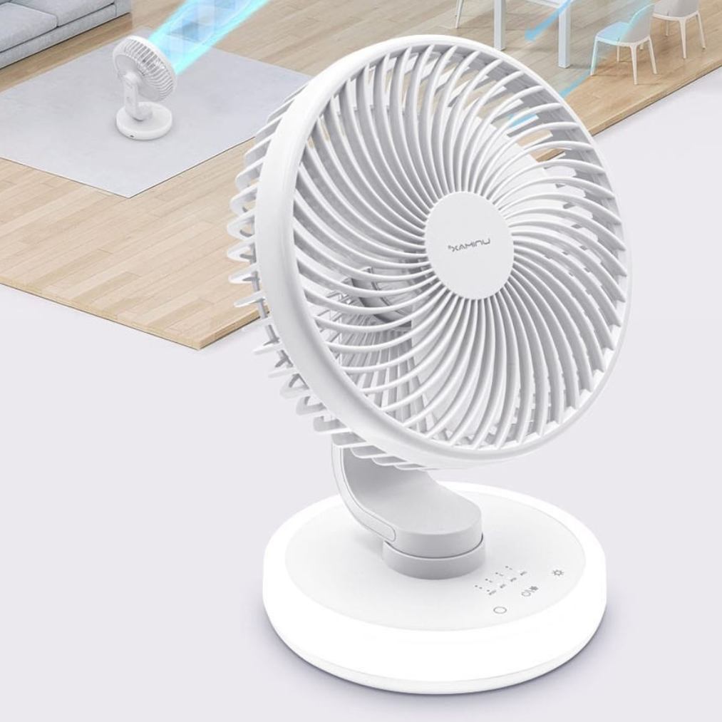 캠핑용 무선 선풍기 야외 선풍기 책상용 탁상용 선풍기 캠핑 무드등 - 상품 이미지