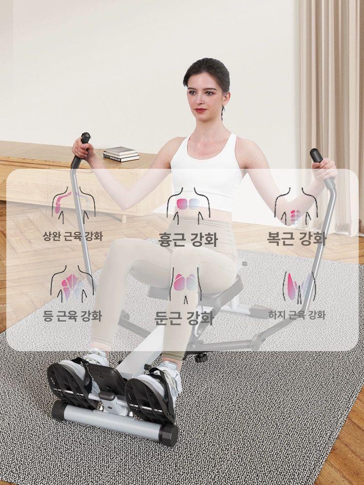로잉머신 노젓기운동 가정용 접이식 운동기구 홈트 피트니스 저소음 대용량 하중 지지력 12단계 저항 - 상세 이미지 3