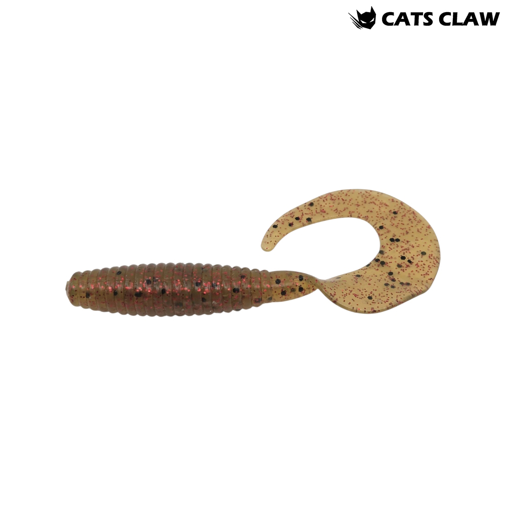 캣츠크로우 씨그럽 우럭웜 광어캐스팅 배스웜 026 워터멜론 레드, 10cm(4인치) - 상품 이미지