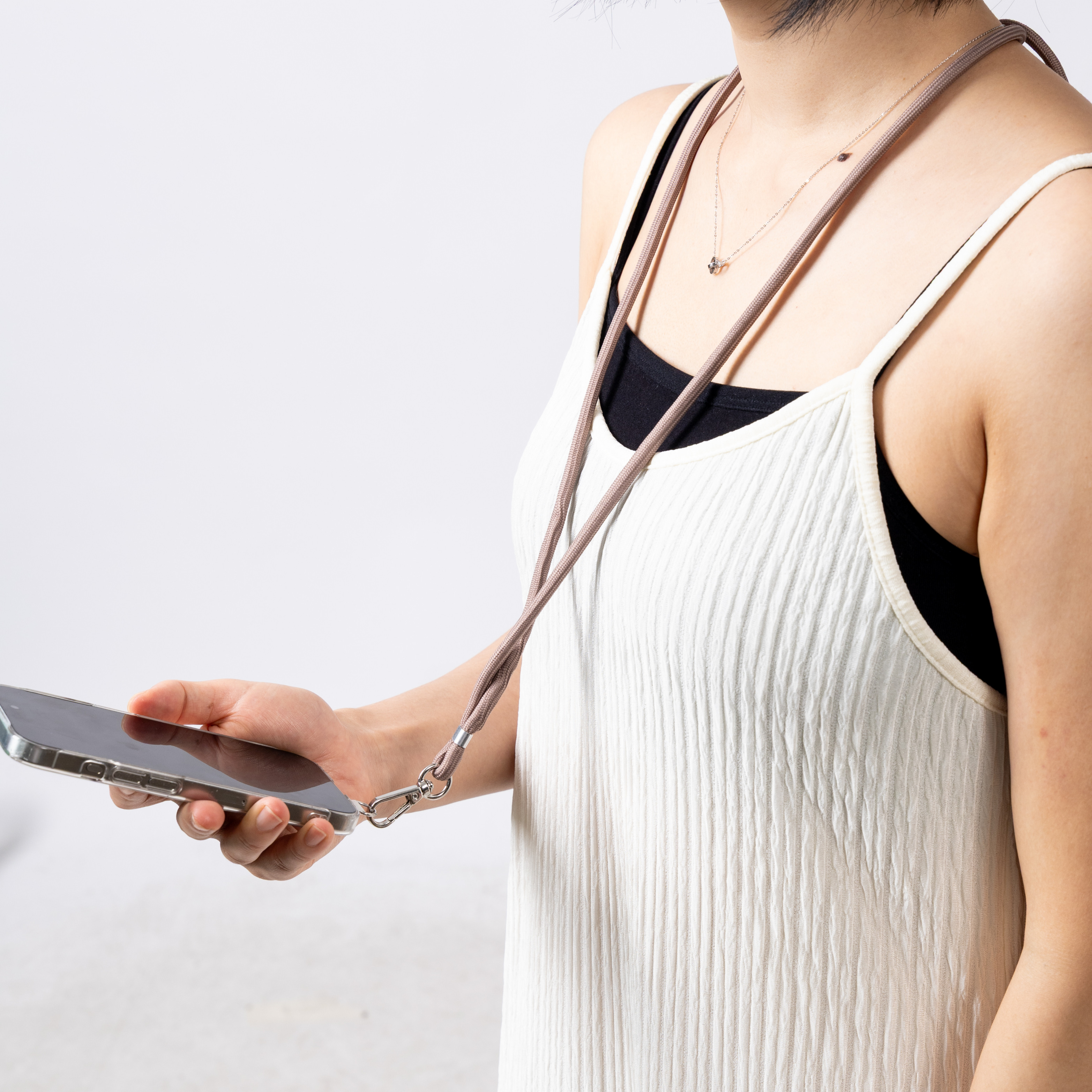 핸드폰 도난 방지 스트랩 목걸이 유럽여행 분실 소매치기 방지 크로스 줄 트라이투게더