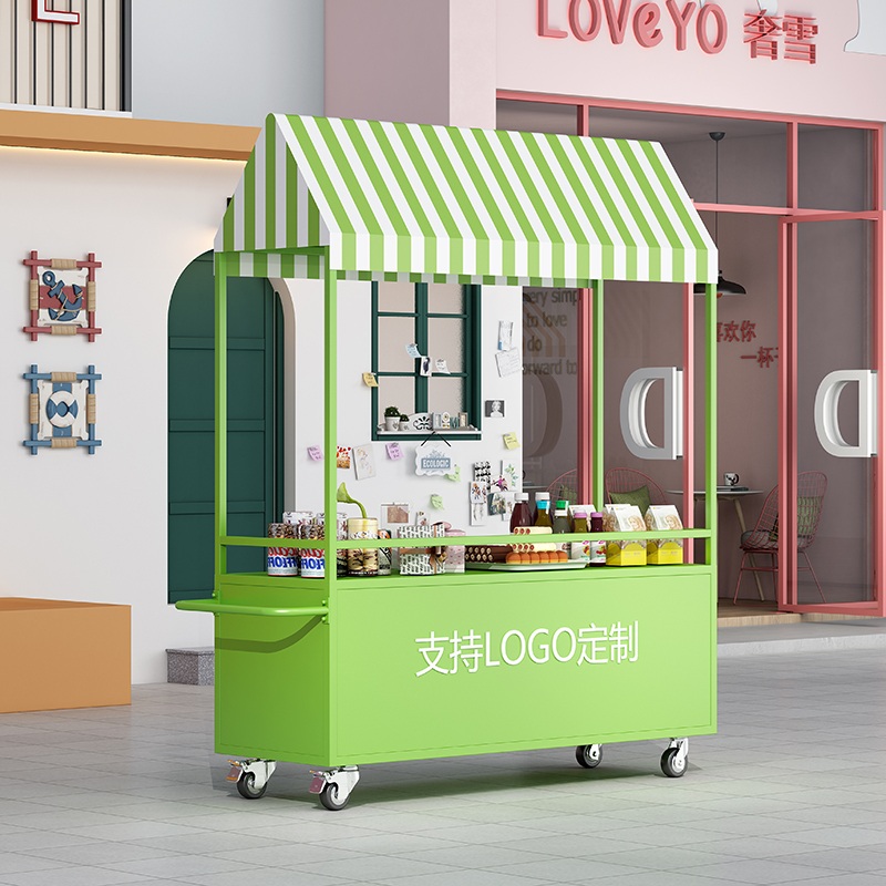 플리마켓 가판대 야외 간이 진열대 노점상 이동식 야시장 마차 행사용 - 상품 이미지