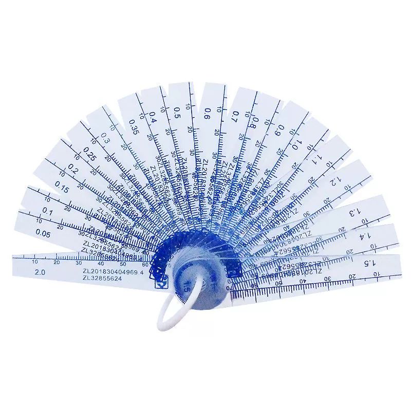 플라스틱 틈새게이지 측정자 갭자 고정밀 용접갭자 0.1-2.0mm 신상품 0.1 20개 - 상품 이미지